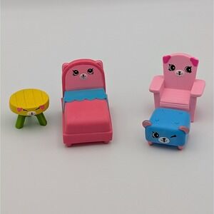 Shopkins Happy Places Furniture Toys from McDonalds Happy Meal toys 4 pieces